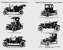 1911 Model T Line-Up 